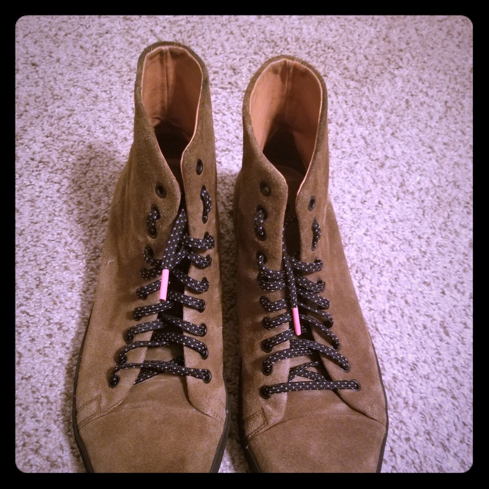 New republic suede hi sneakers